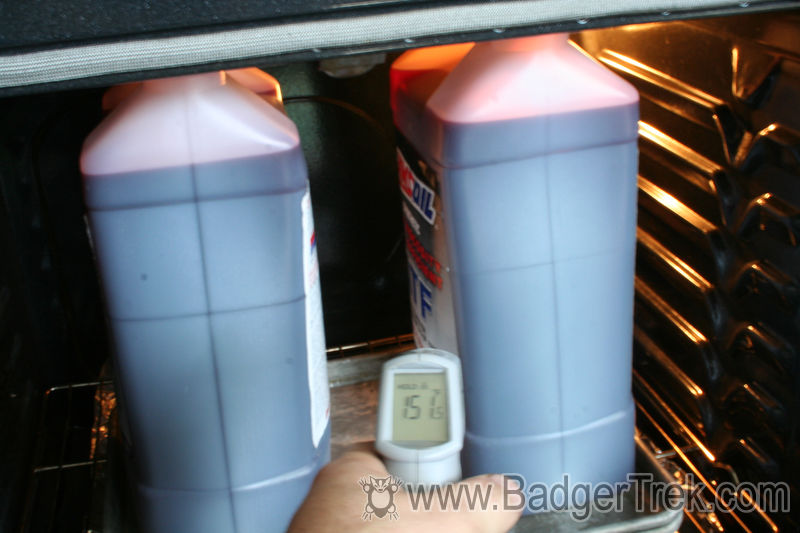 Heating Transmission Fluid In Oven